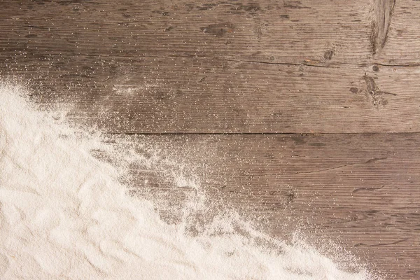 Sable blanc et sur bois bordé. Fond d'été avec copie spac — Photo