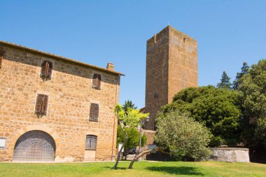 Toskana, Viterbo, İtalya: Torre di Lavello, çekme içinde kule