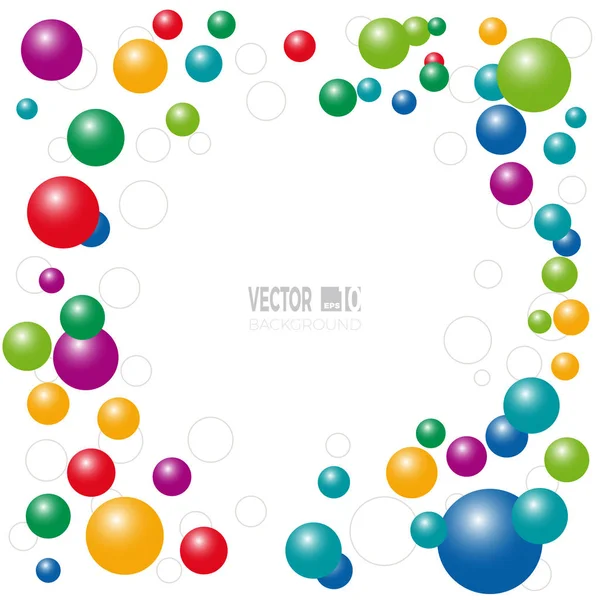 Fondo de globos vectoriales. Plantilla de diseño para folleto, folleto — Vector de stock