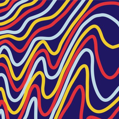 Eğrileri, dalgalar ve çizgiler ile arka plan. Bro için tasarım şablonu