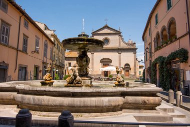 Toskana, Viterbo, İtalya: San Giacomo Maggiore katedrali, sq