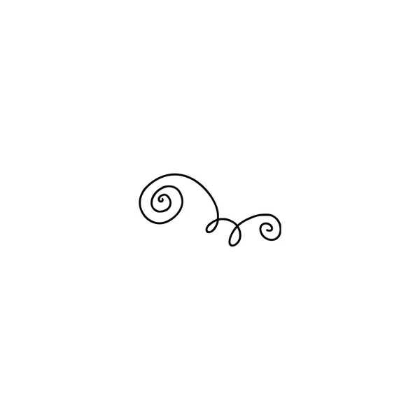 Вінтаж пофарбовані curl — стоковий вектор