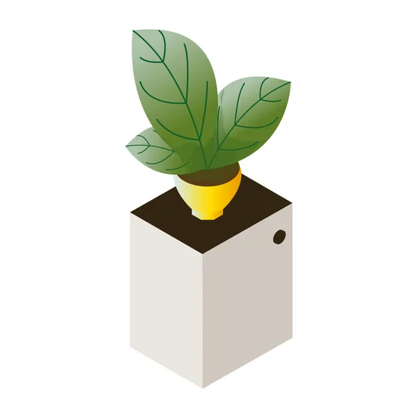Fleur en pot — Image vectorielle