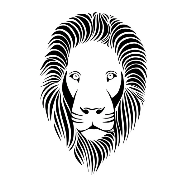ライオンの頭部 — ストックベクタ