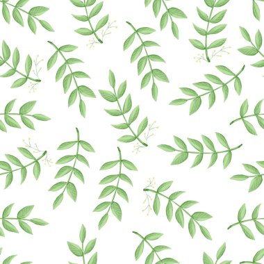 Kusursuz desenli çiçekler, orman yeşili, gri yapraklı çelenkler, beyaz arka plan. Düğün davetiyesi bayrağı. Çiçek aranjmanı.