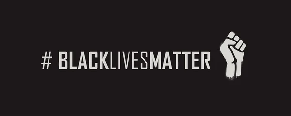 Black Lives Matter Hashtag — Image vectorielle