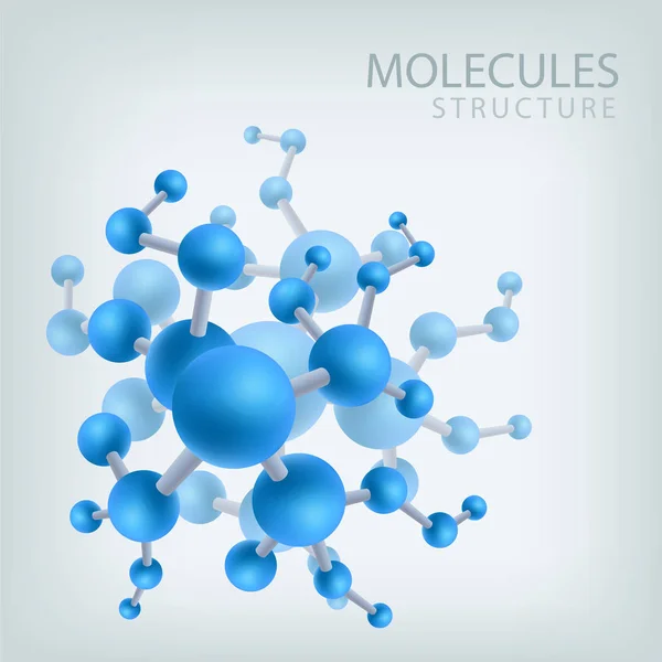 Struktur Der Moleküle Vektorillustration — Stockvektor