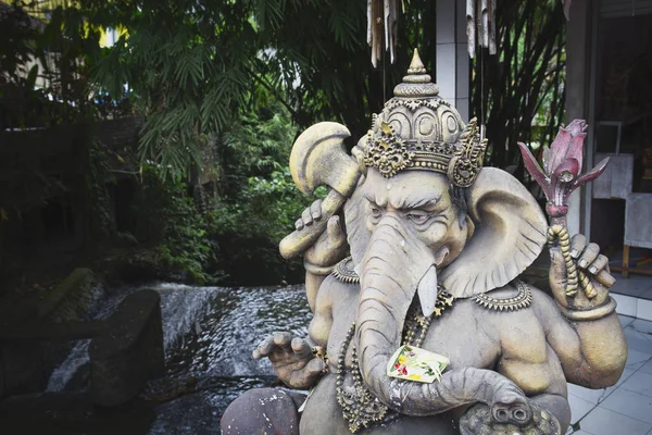 Carvings depicting animals, gods and Balinese mythological deities in Bali island,Indonesia