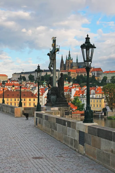 Stará Praha Karlův Most Časných Ranních Hodinách — Stock fotografie