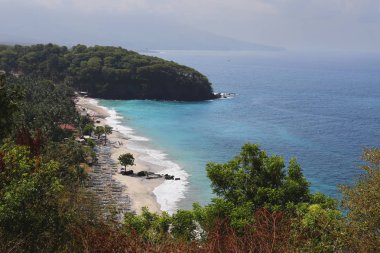Tropikal Bali Adası, Endonezya kumsalda