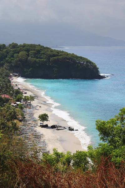 Spiaggia Tropicale Sull Isola Bali Indonesia — Foto Stock