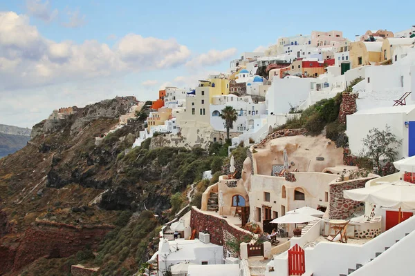 Oia Barevné Město Ostrově Santorini Řecko — Stock fotografie