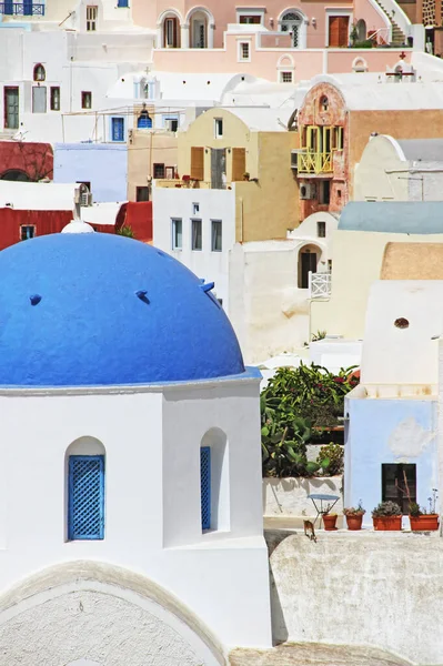 Oia Barevné Město Ostrově Santorini Řecko — Stock fotografie