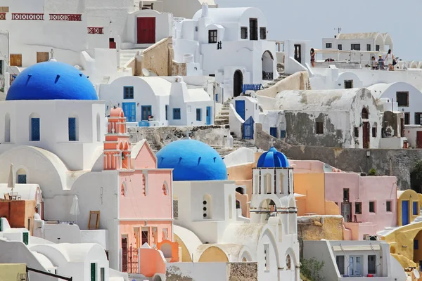 Oia Barevné Město Ostrově Santorini Řecko — Stock fotografie