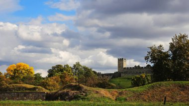 Sırbistan 'ın Belgrad kentindeki Kalemegdan kalesinin duvarları
