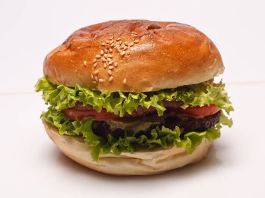 Lezzetli hamburger sandviç Close-up