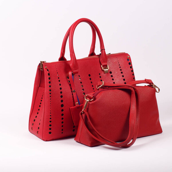 Woman bags isolated on white background