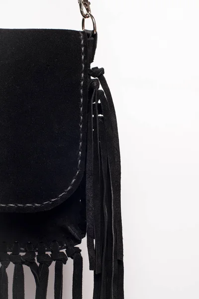 Frauen Leder Handtasche Isoliert Auf Weißem Hintergrund — Stockfoto