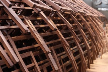 Sandalyeler, ayrıntıları imalatı yakın çekim