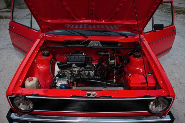 Retro Red Car Details — Stock Photo, Image