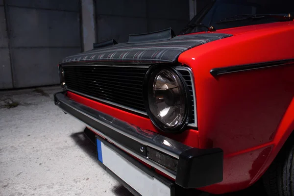 Retro Red Car Details — Stock Photo, Image