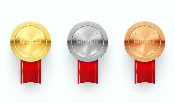 Conjunto De Medallas De Oroストックベクター ロイヤリティフリーconjunto De Medallas De Oroイラスト ページ 12 Depositphotos