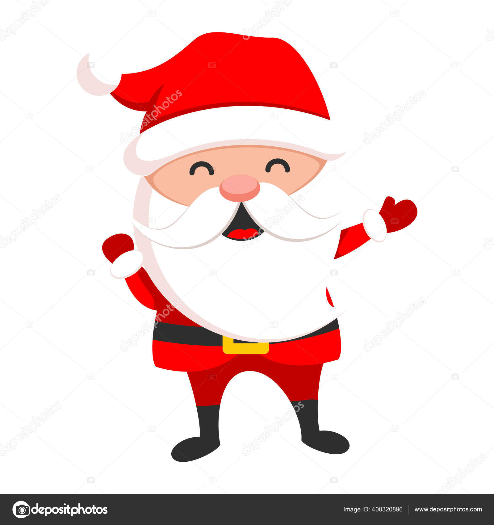 サンタクロースかわいいクリスマスの文字 休日のシンボル ストックベクター C Axsimen 400320896