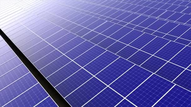 Erneuerbare Solaranlage Mit Sonnenlicht Schleife Energieunabhängigkeitskonzept — Stockvideo