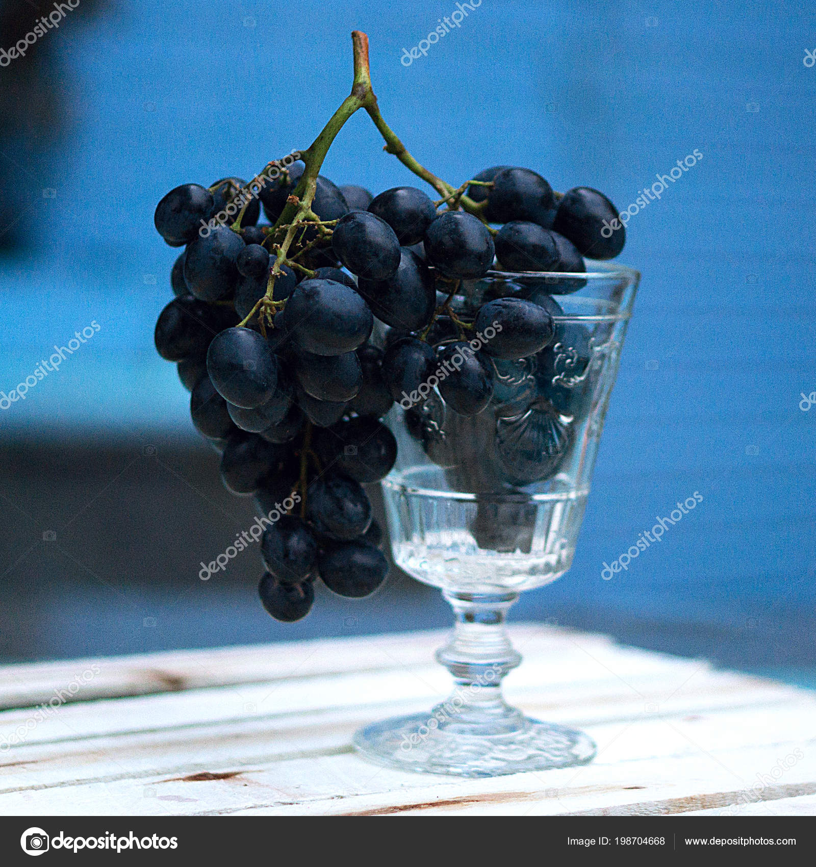 Black Grapes Glass ⬇ Stock Photo, Image by © Marina.Izosimova 198704668