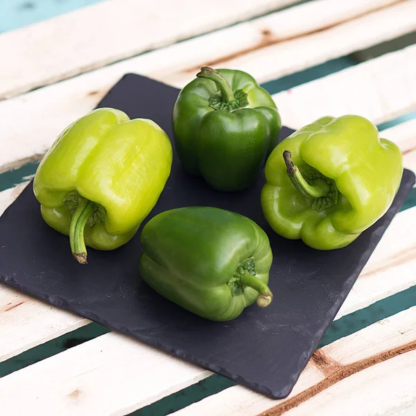 green bell pepper on the table