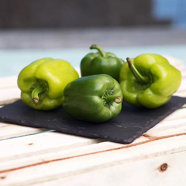 green bell pepper on the table