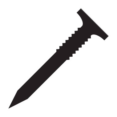 Vektör görüntü tasarımı için bir çivi