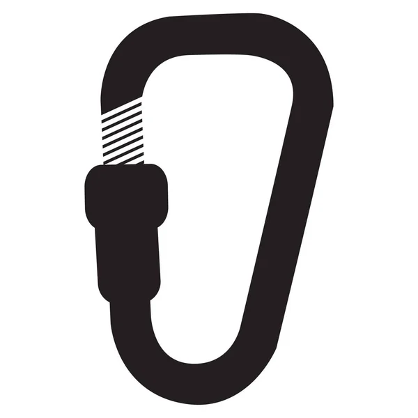 Vector Icon Climbing Carabiner Design — Stock Vector