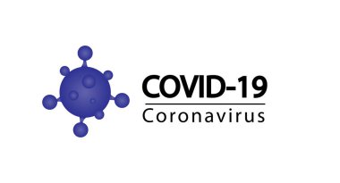 Covid-19 Coronavirus kavramı yazı dizaynı logosu. Dünya Sağlık Örgütü WHO, COVID-19 adlı tehlikeli virüs taşıyıcı illüstrasyonu Coronavirus hastalığı için yeni bir resmi isim tanıttı