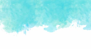 Dizaynınız için mavi suluboya arkaplan, suluboya arkaplan, vektör