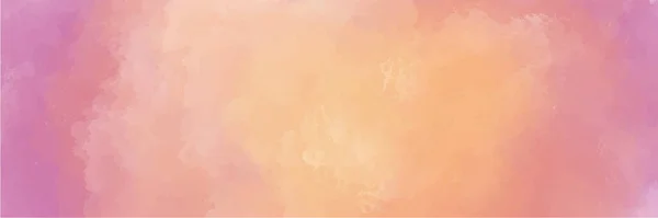 Růžová Oranžová Žlutá Akvarel Pozadí Pro Textury Pozadí Web Bannery — Stockový vektor