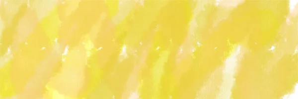 テクスチャの背景とウェブバナーのデザインのための黄色の水彩背景 — ストックベクタ