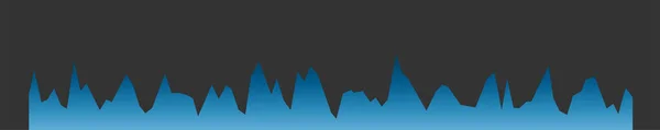 Gráfico Azul Sobre Fondo Negro Vector — Vector de stock