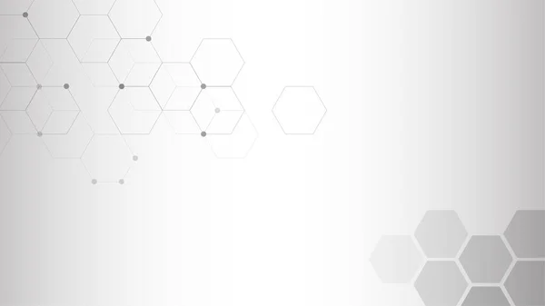 Vektör altıgen deseni. Basit altıgen elementlere sahip geometrik soyut arkaplan, dinamik efektli soyut arkaplan. Tasarım için vektör illüstrasyonu