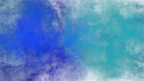 Blauwe Aquarel Achtergrond Voor Texturen Achtergronden Web Banners Desig — Stockvector