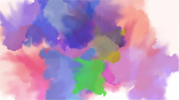 Bunte Aquarell Hintergrund Mit Flüssiger Textur Für Hintergrund Banner — Stockvektor