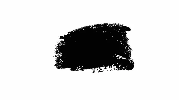 Μακρύ Χέρι Που Απομονώνονται Paintbrush Λωρίδα Βρώμικο Μαύρο Χρώμα Esp — Διανυσματικό Αρχείο
