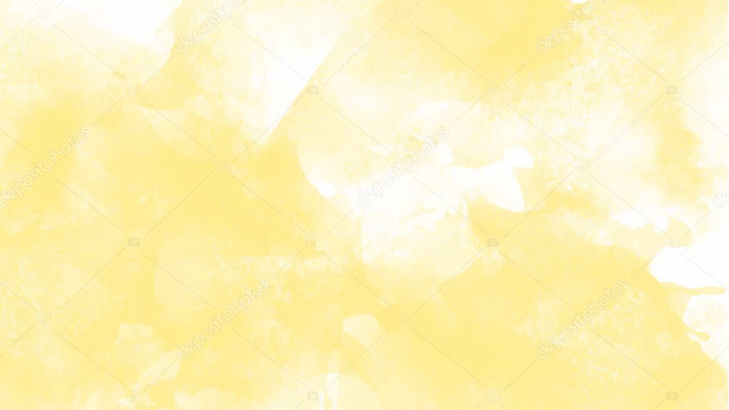 Yellow watercolor background for textures backgrounds and web banners desig