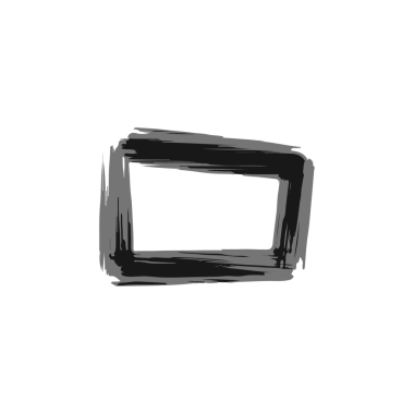 Hand-drawn black rectangular frames. PNG