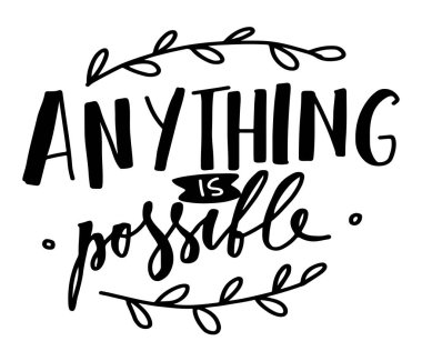 Her şey mümkündür. El yazı tasarımınız için 