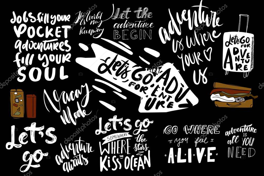 Adventure hand lettering for your design