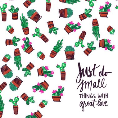 Bitkiler el tasarımınız için sorunsuz desen çizilmiş