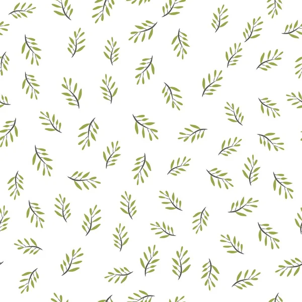 Olive branch seamless pattern. Digital background for your design — Stock Vector