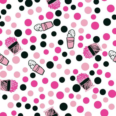 Tasarım için tencere deseni bitkiler dikişsiz desen 