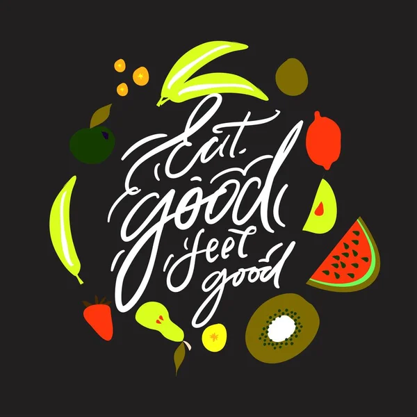 Marco de ilustración de frutas y verduras para usted — Vector de stock